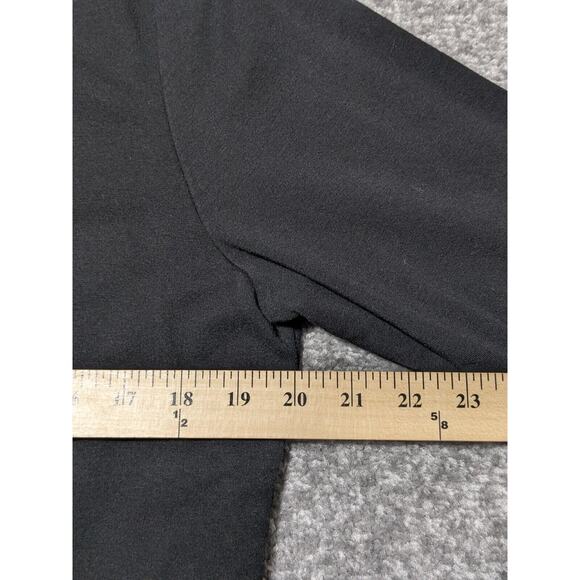 Talbots Full Zip‎ Active Sweater Women L Black Pockets Long Sleeve Mock Neck R78 - Picture 10 of 12
